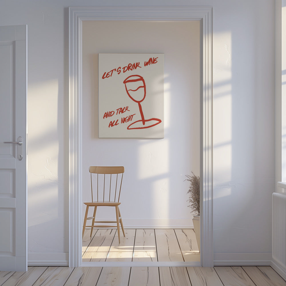 Wein & Worte entspannen | Leinwand