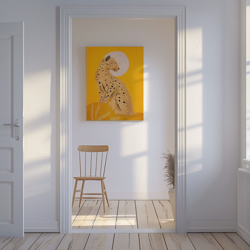 Golden Graceful Cheetah | Canvas