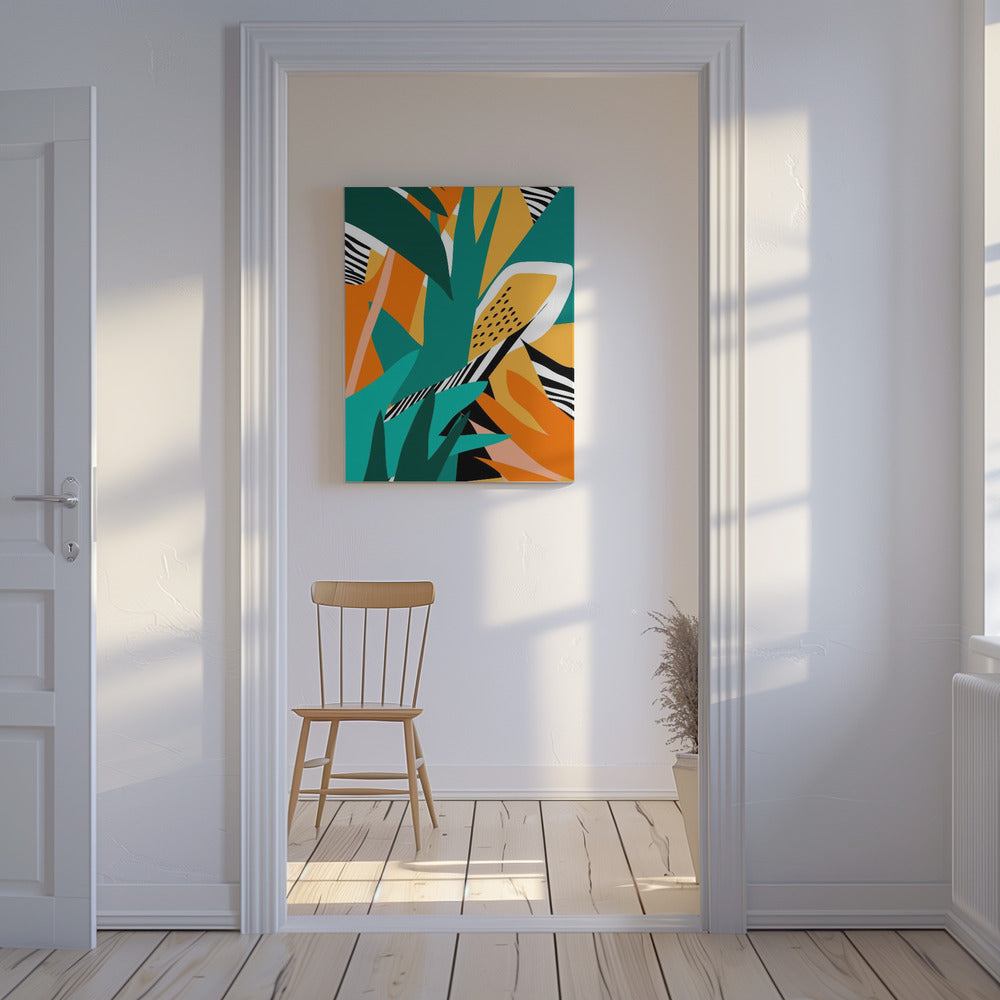 Jungle Abstract Shape | Canvas
