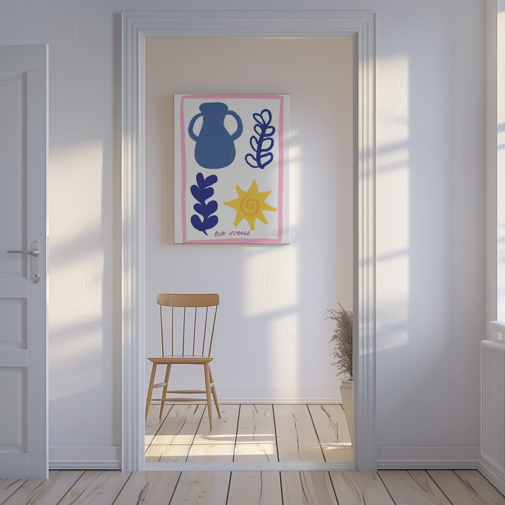 Symbole der guten Reise | Leinwand