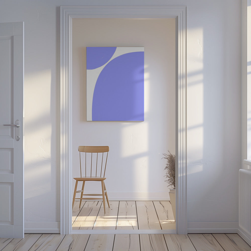 Soft Purple Curves | Canvas