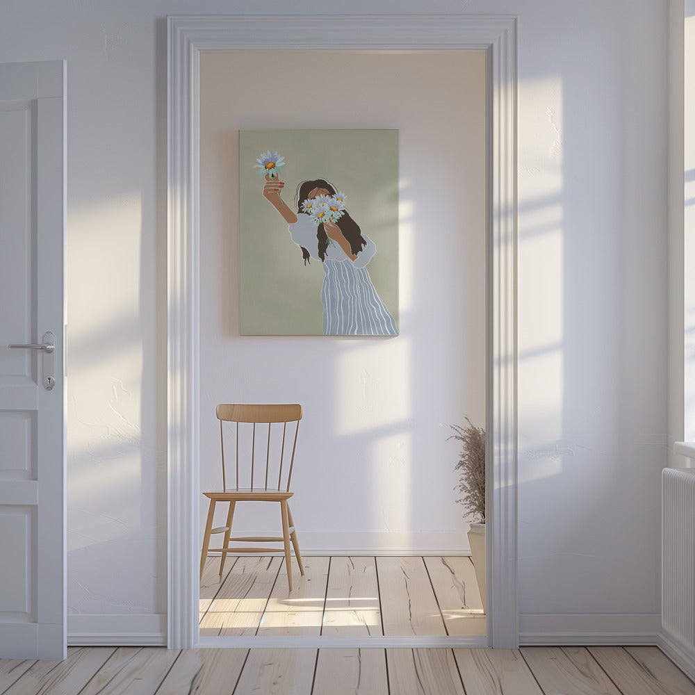 Ein Strauß Gänseblümchen | Leinwand