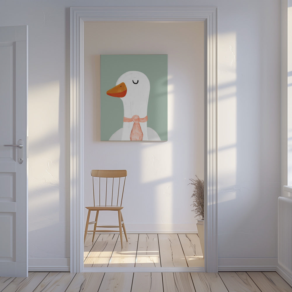 Goose in a Tie | Canvas
