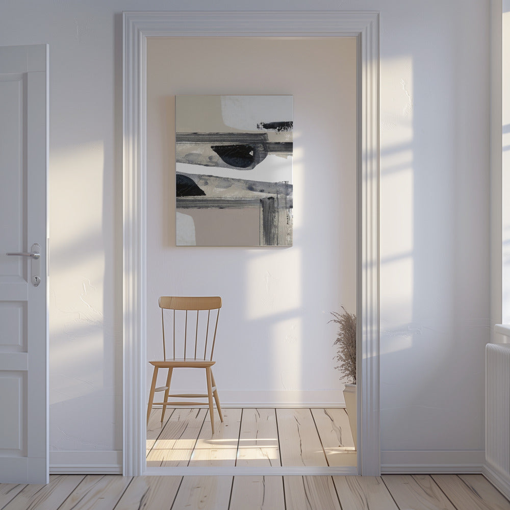 Neutrale geometrische Abstraktion | Leinwand