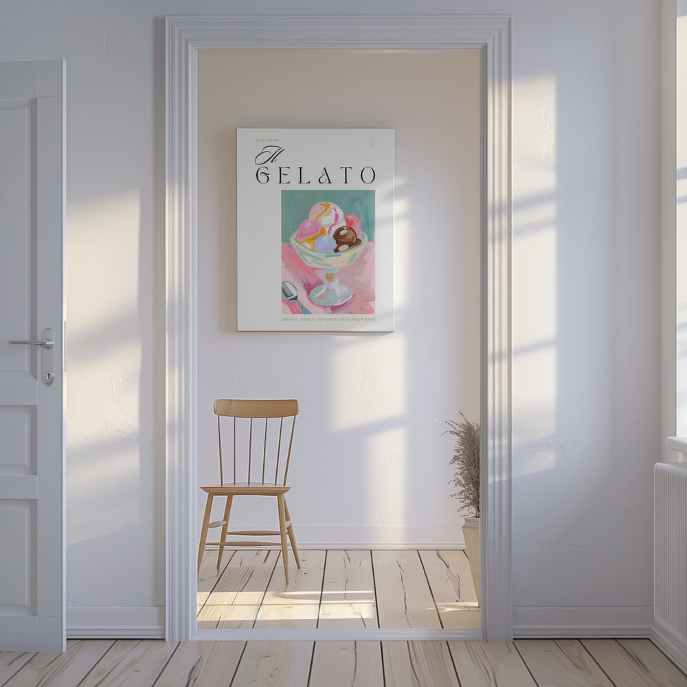 Gelato Eiscreme-Genuss | Leinwand