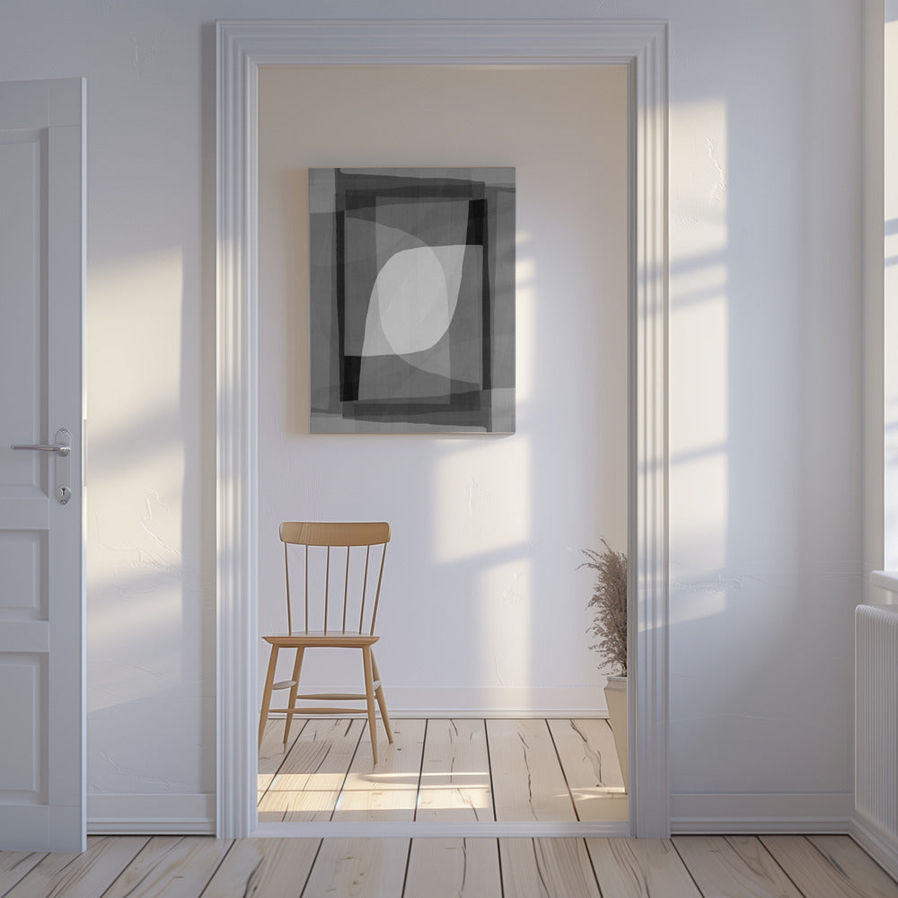 Monochrome Geometrie | Leinwand
