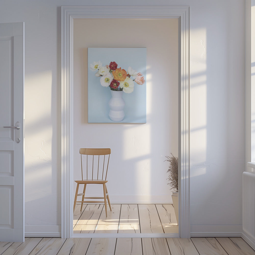 Mohnblumen in einer Vase | Leinwand