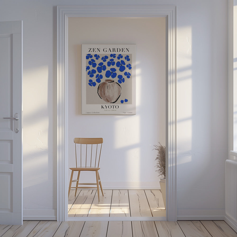 Himmelblaue Blüten | Leinwand