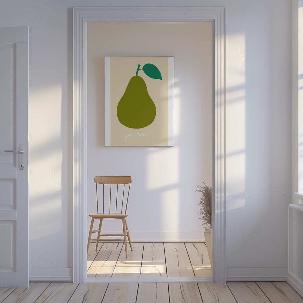 La Poire (Dunkelgrün) | Leinwand