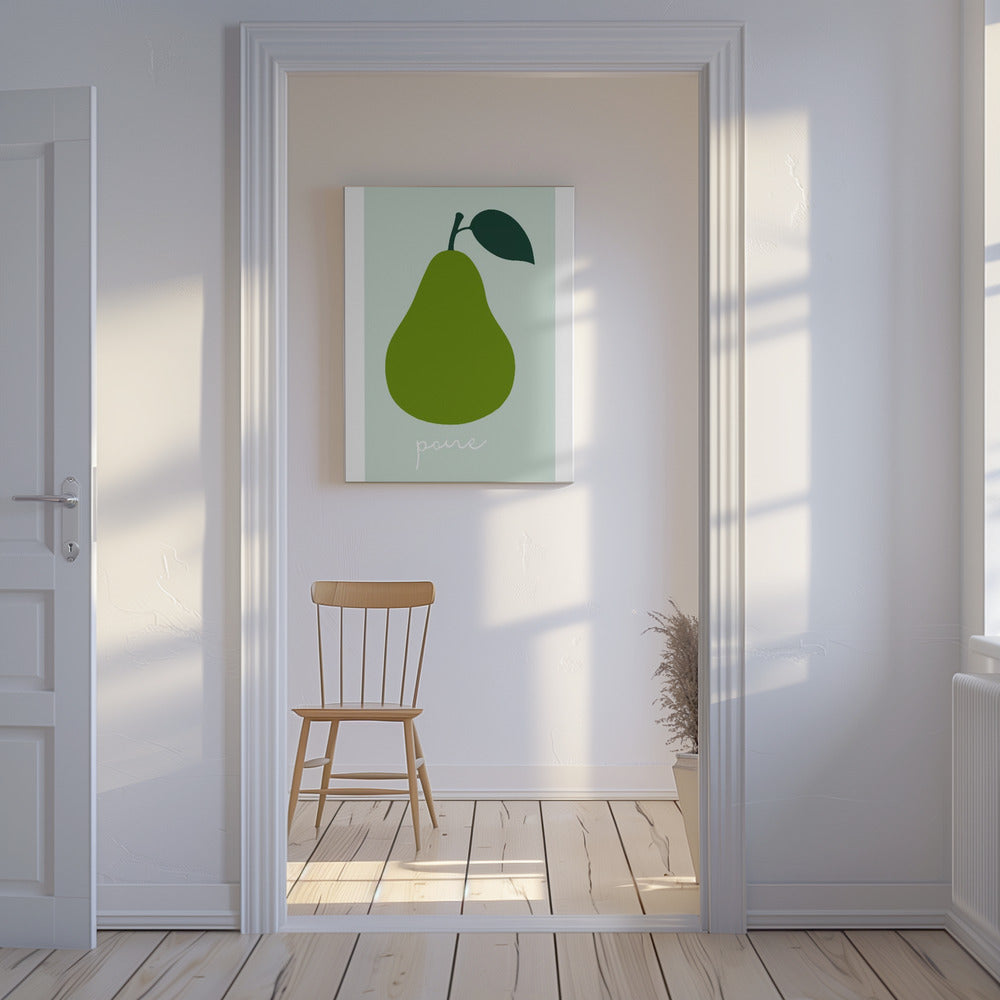 La Poire (Hellgrün) | Leinwand