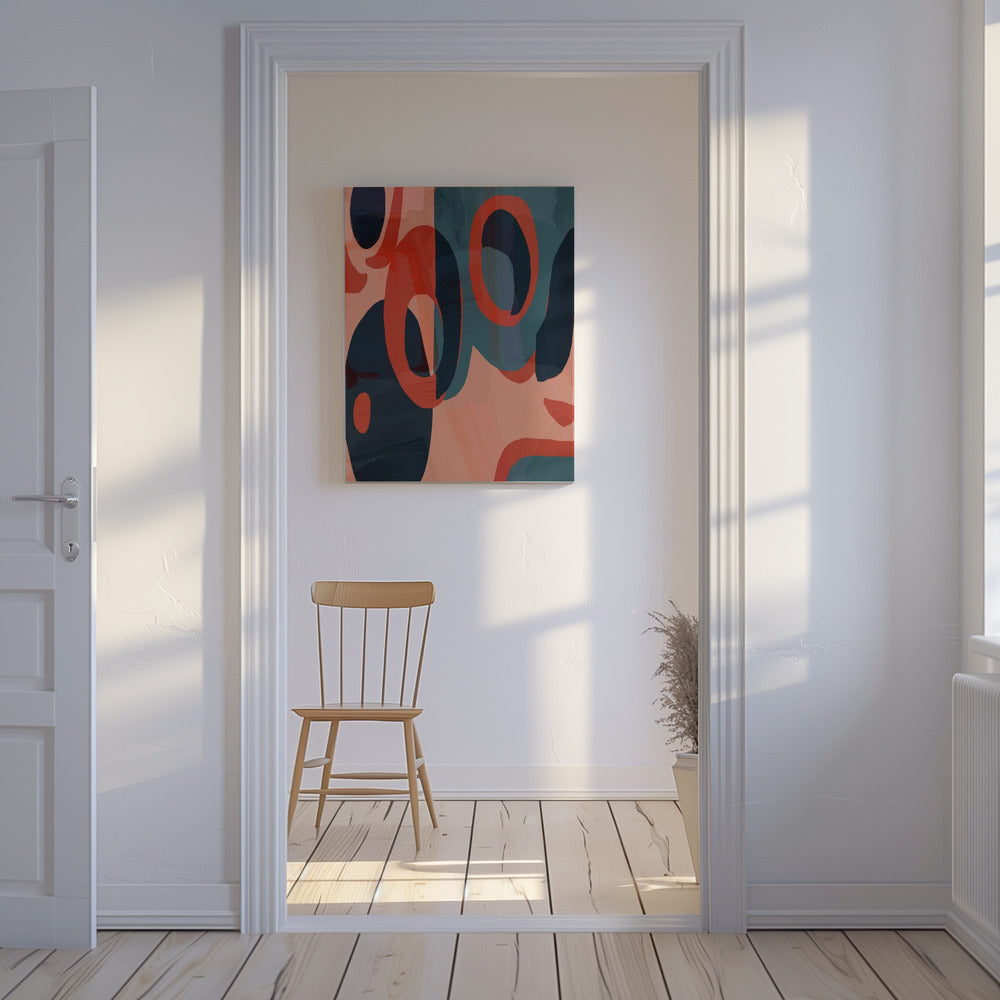 Geometrische Formen und leuchtende Farben | Leinwand