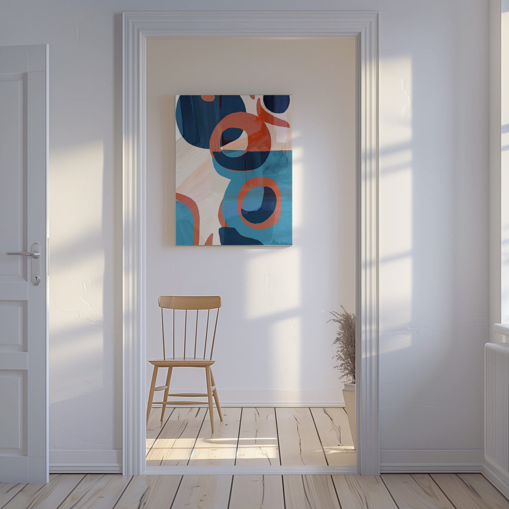 Geometrische Formen und leuchtende Farben | Leinwand