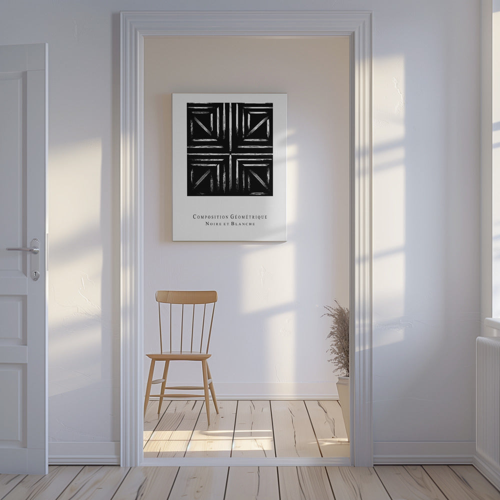 Monochrome Geometrie | Leinwand