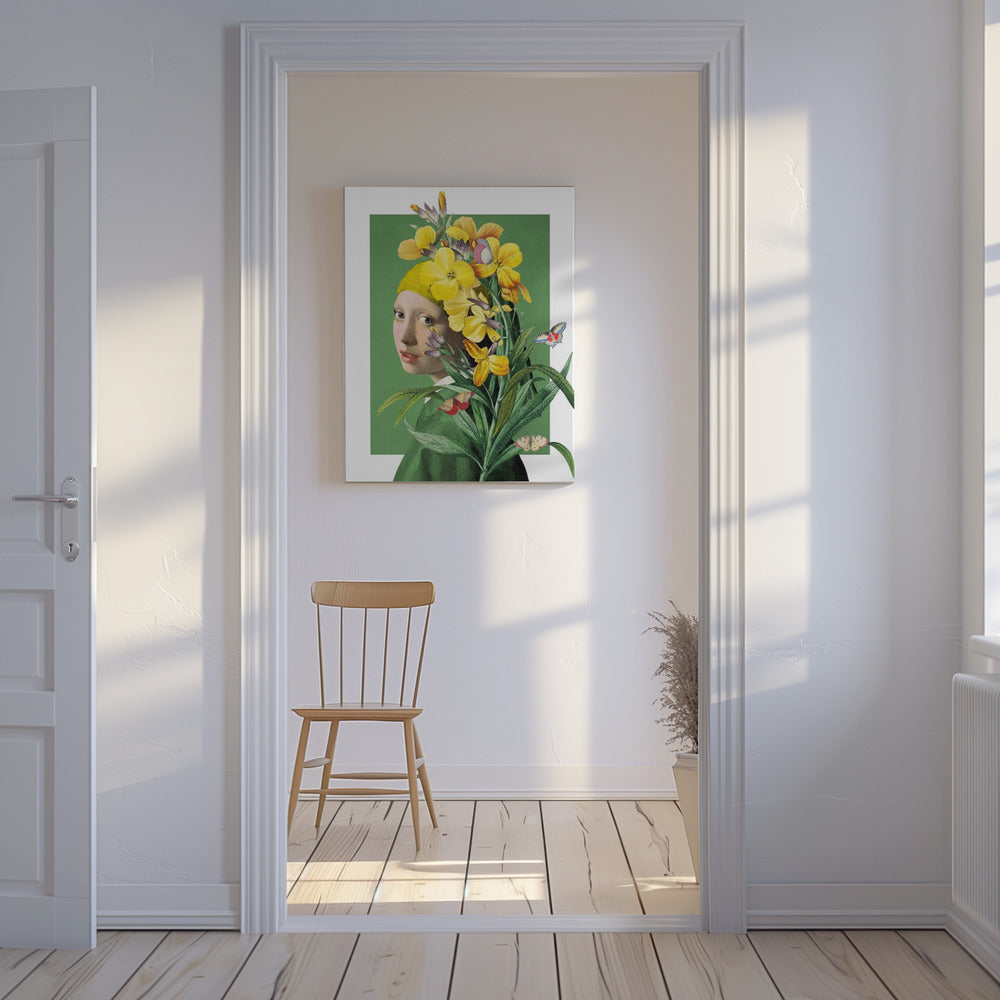 Mädchen mit Perlenohrring, Frühlingsedition | Leinwand