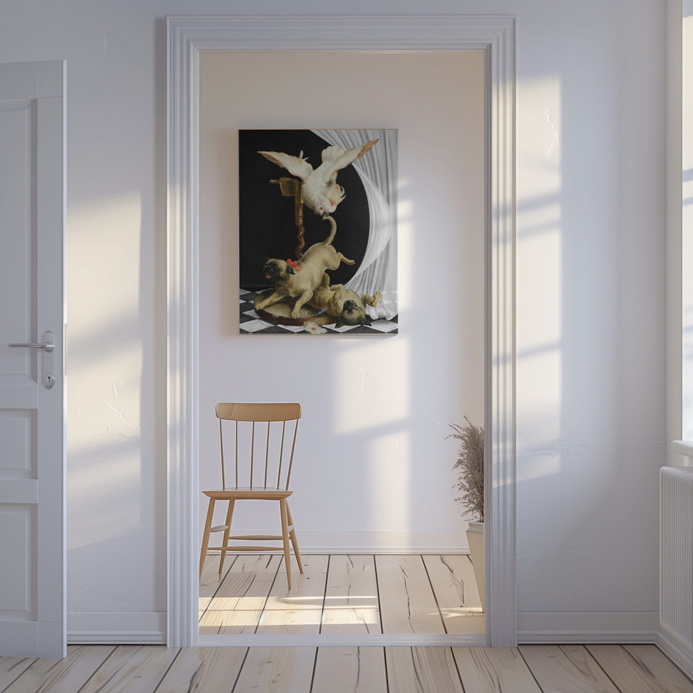 Lebendige Szene eines Vogels | Leinwand