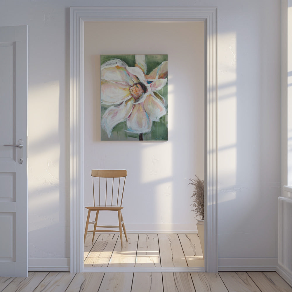 Rosa Magnolie | Leinwand