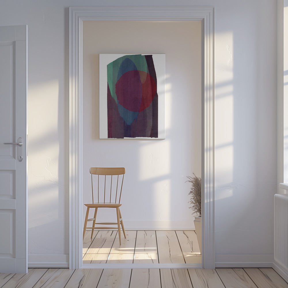Geometrische Formen in satten Tönen | Leinwand