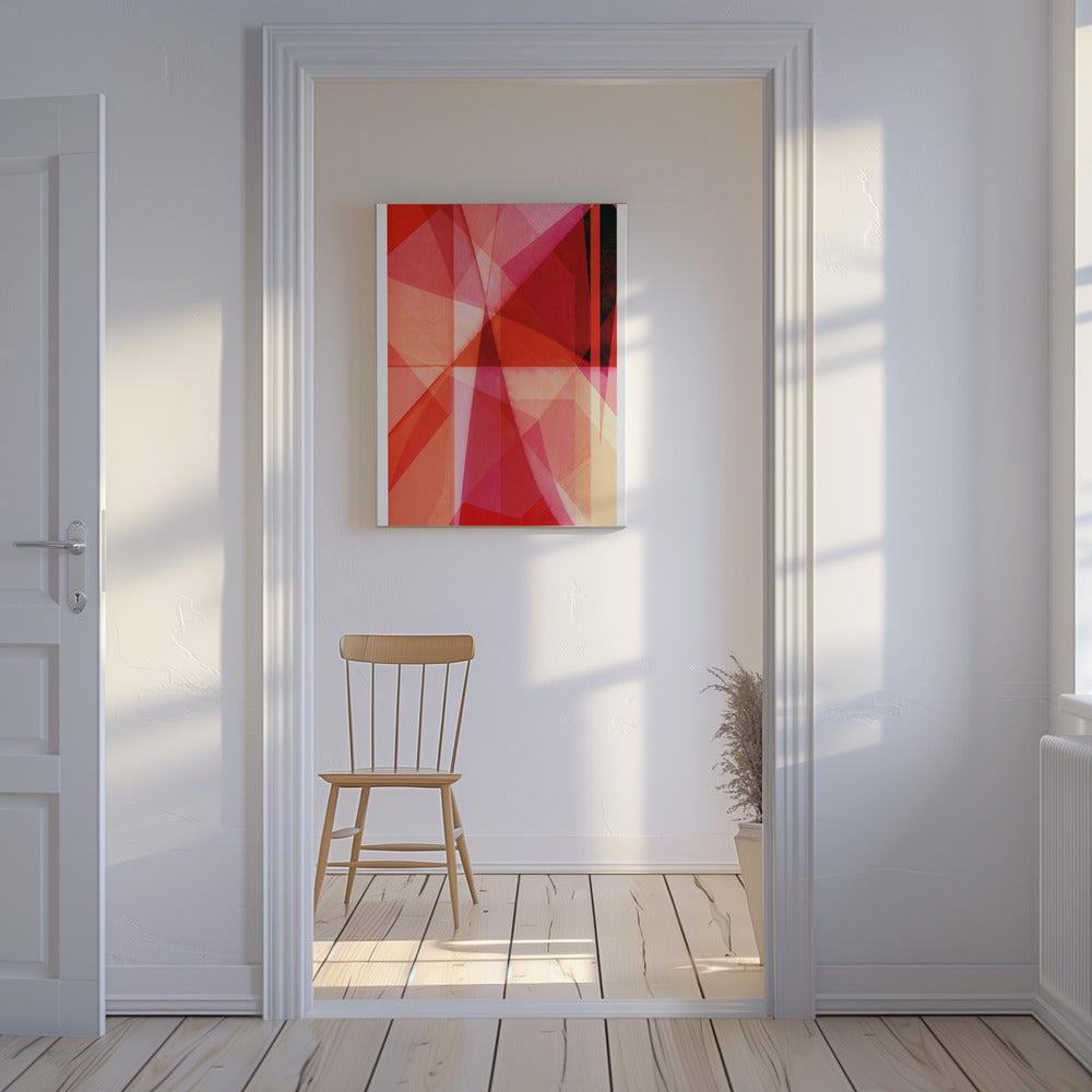 Scharlachrote Scherbensymphonie | Leinwand