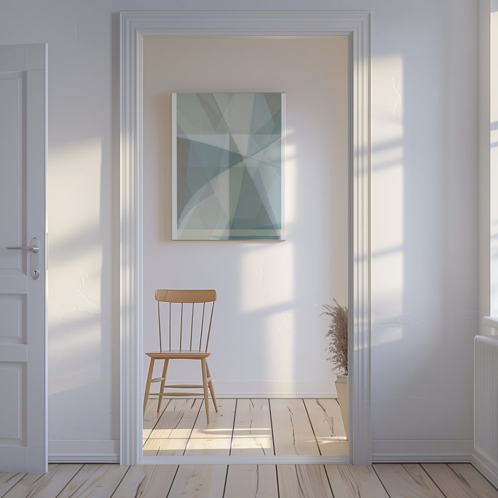 Geometrische Formen in gedämpften Tönen | Leinwand