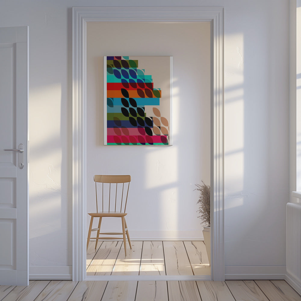 Geometrische Formen und leuchtende Farben | Leinwand