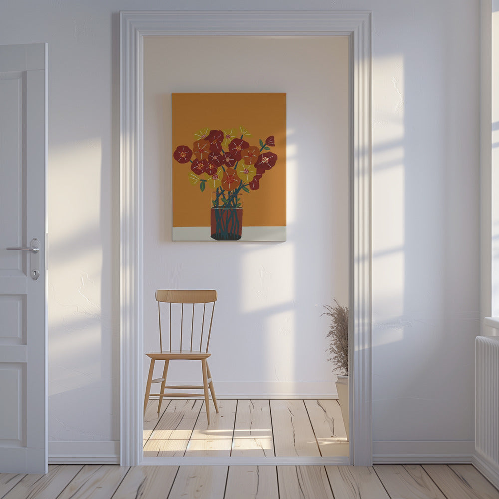 Blumen in der Vase | Leinwand