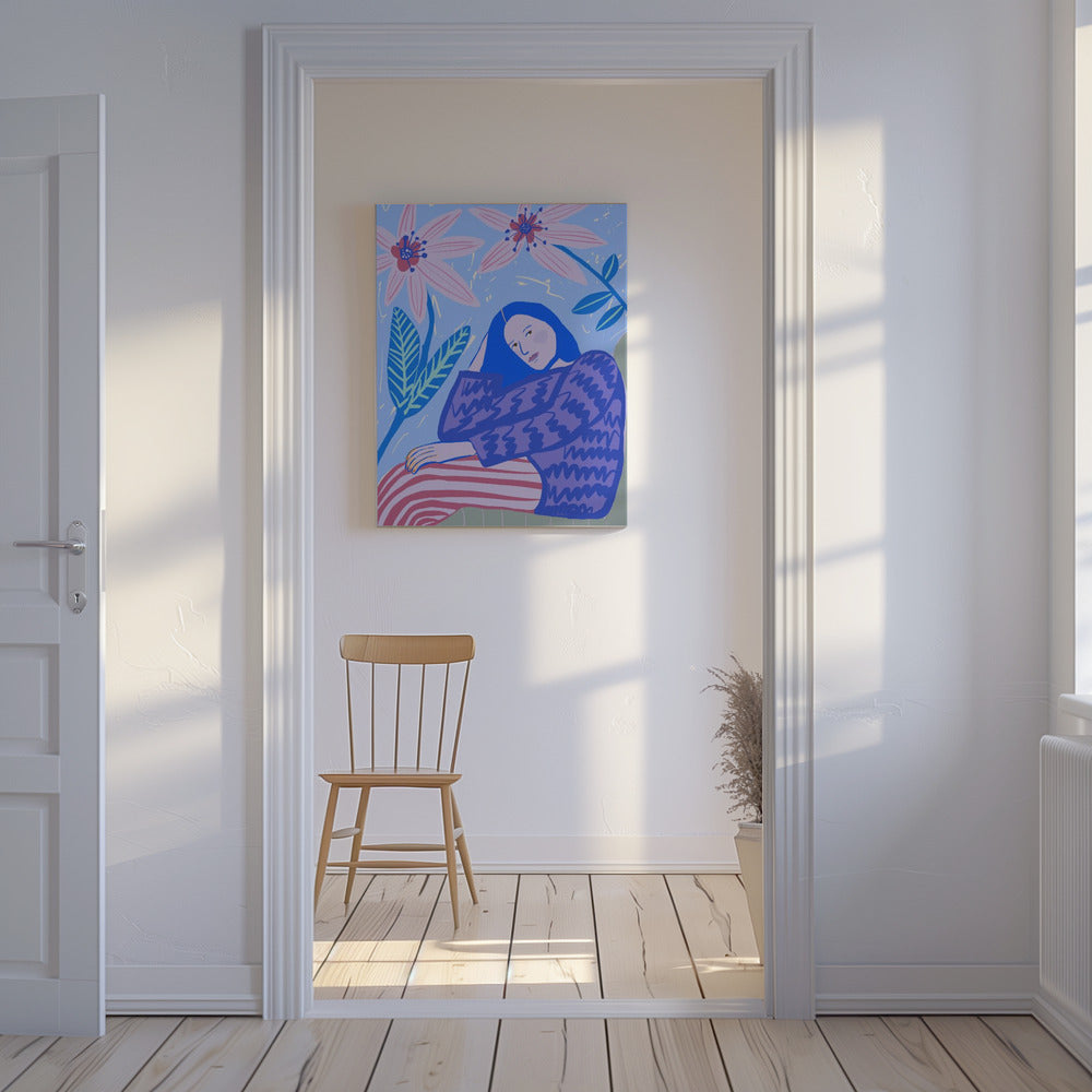 Sitzende Dame | Leinwand