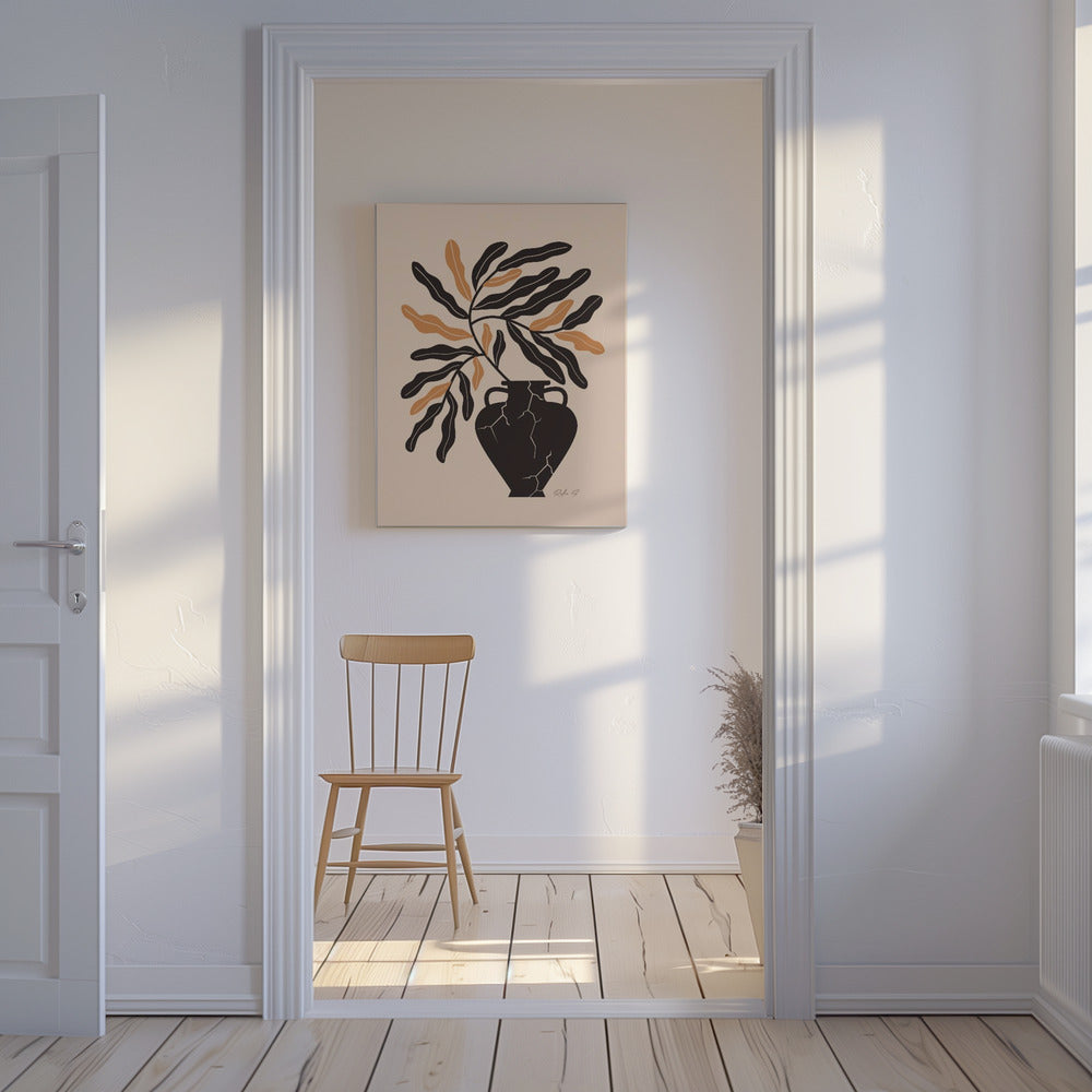 Sanftes Leben in einer zerbrochenen Vase | Leinwand