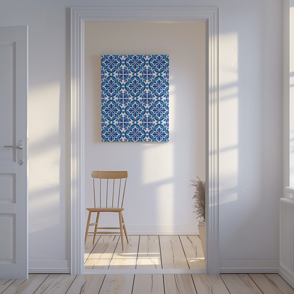 Azulejos Azules Oscuros | Leinwand