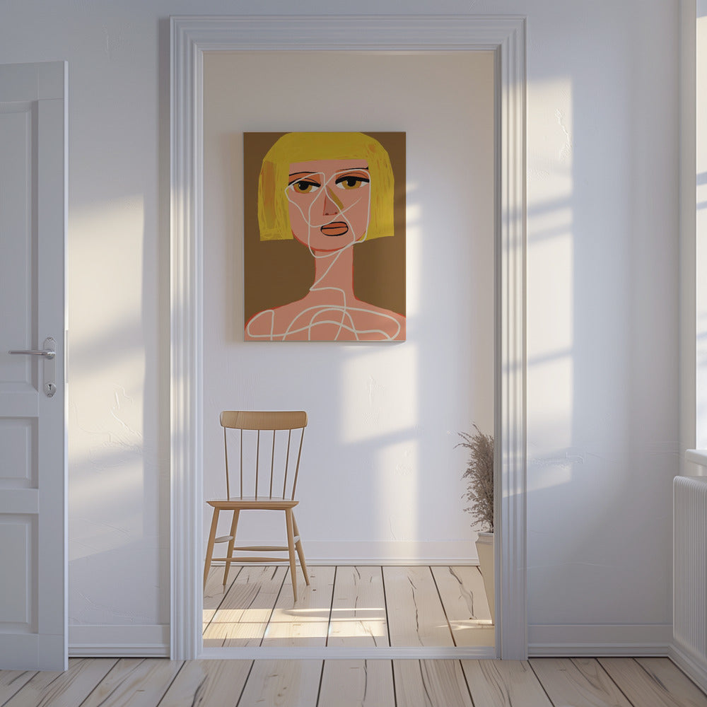 Gefesselte Frau Tangled | Leinwand