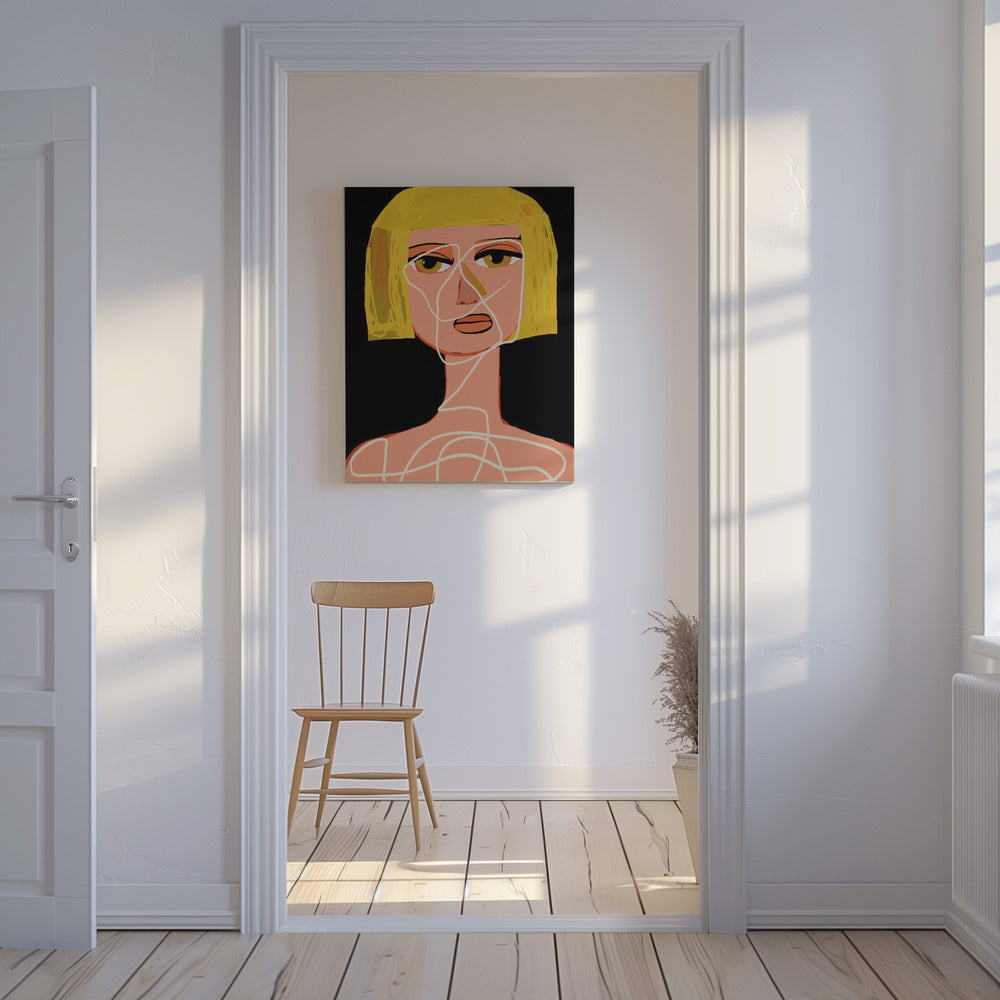 Gefesselte Frau Tangled | Leinwand