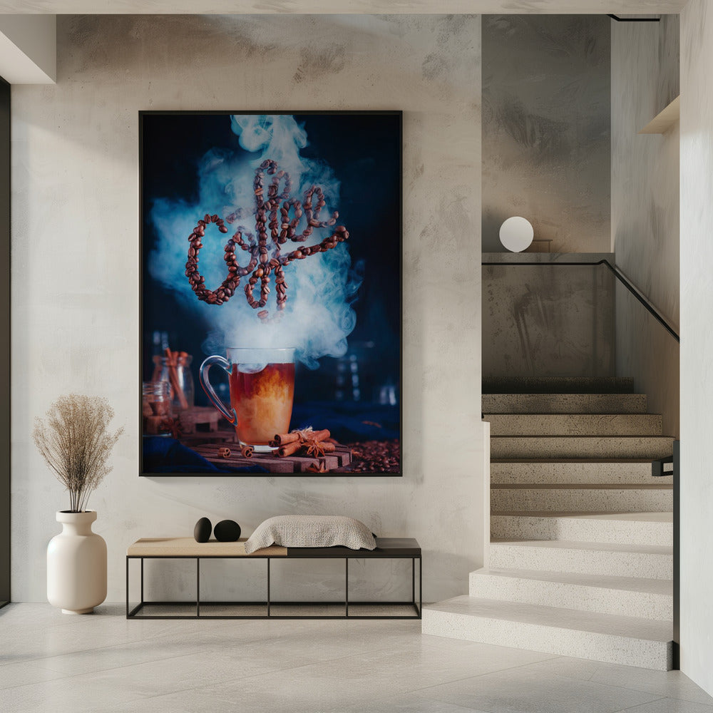 Rieche den Kaffee | Poster