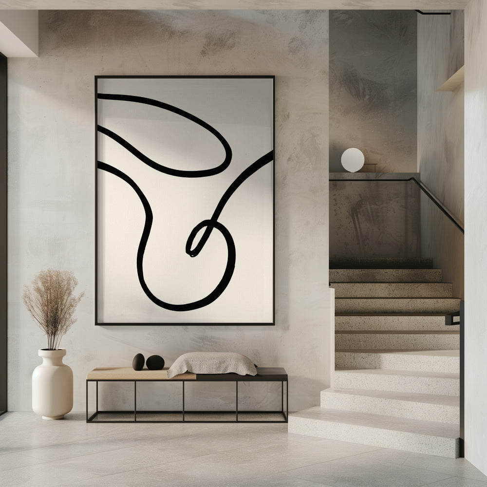 Schwarze Linien 02 | Poster