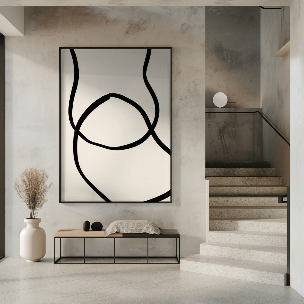 Schwarze Linien 04 | Poster