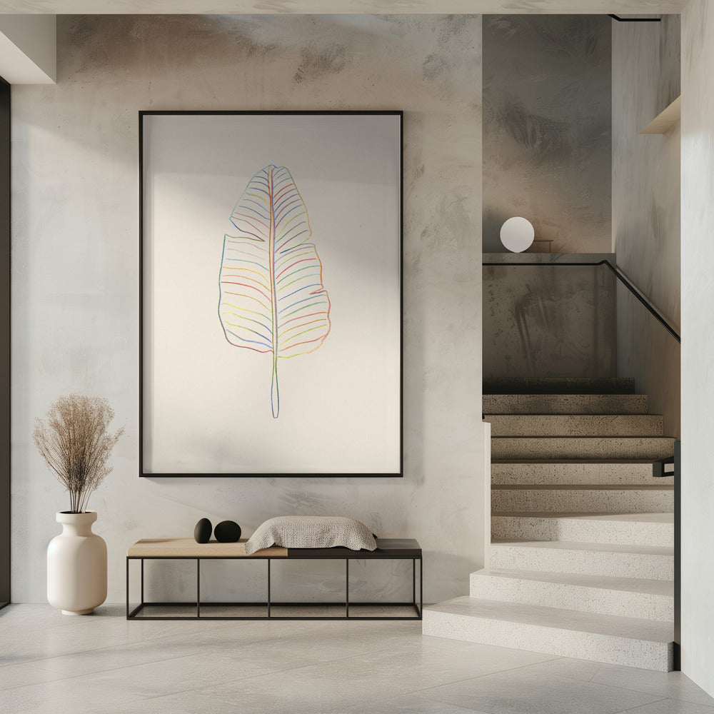 Bananen-Regenbogenblatt | Poster