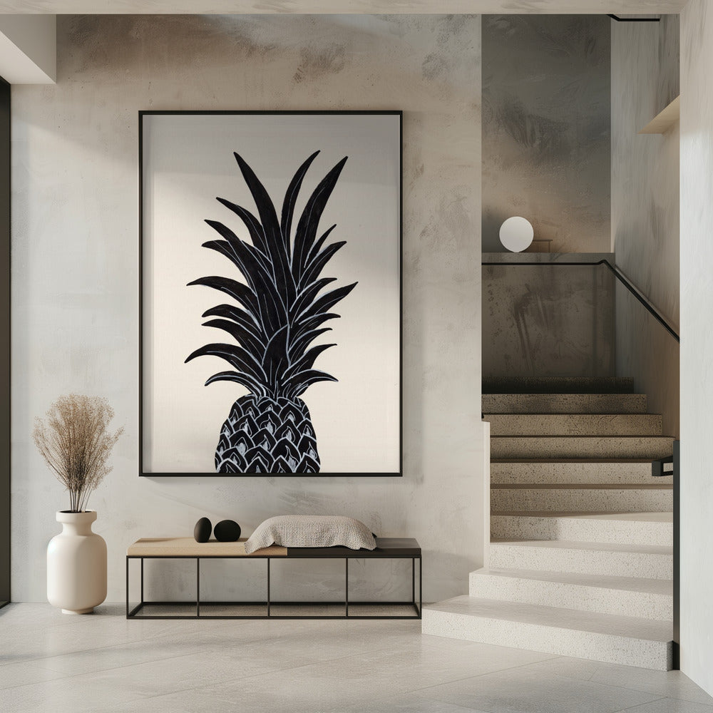 Schwarze Ananas | Poster