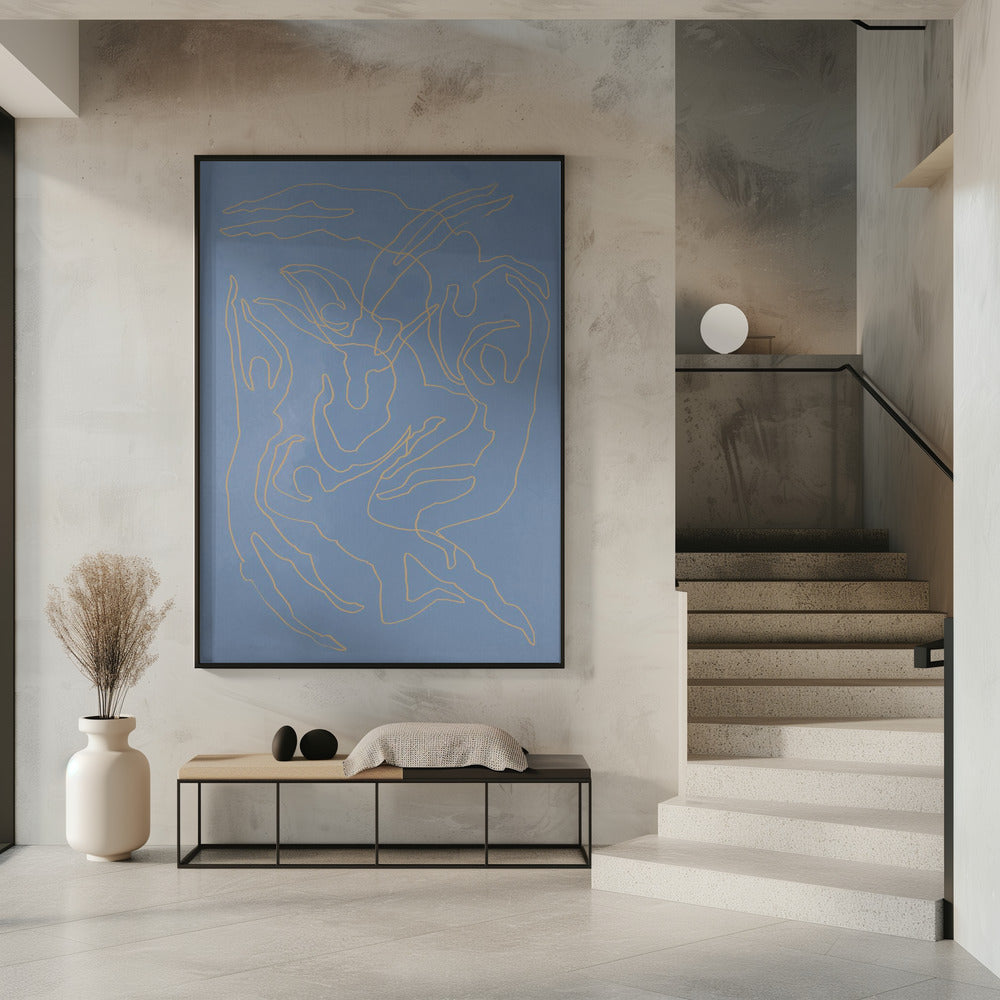 Blaue Schwimmer | Poster