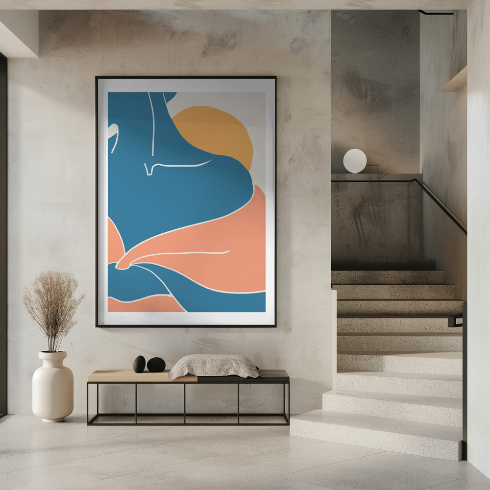 Blaue Schulter | Poster
