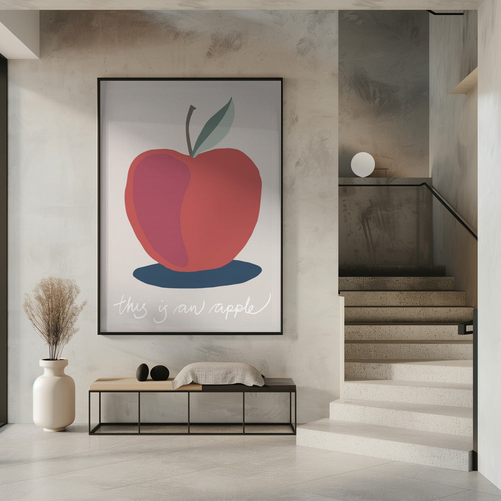 Das ist ein Apfel | Poster