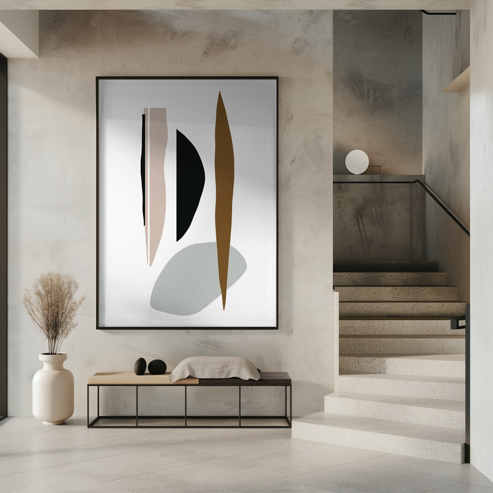 Minimalistische Formen in Harmonie | Poster