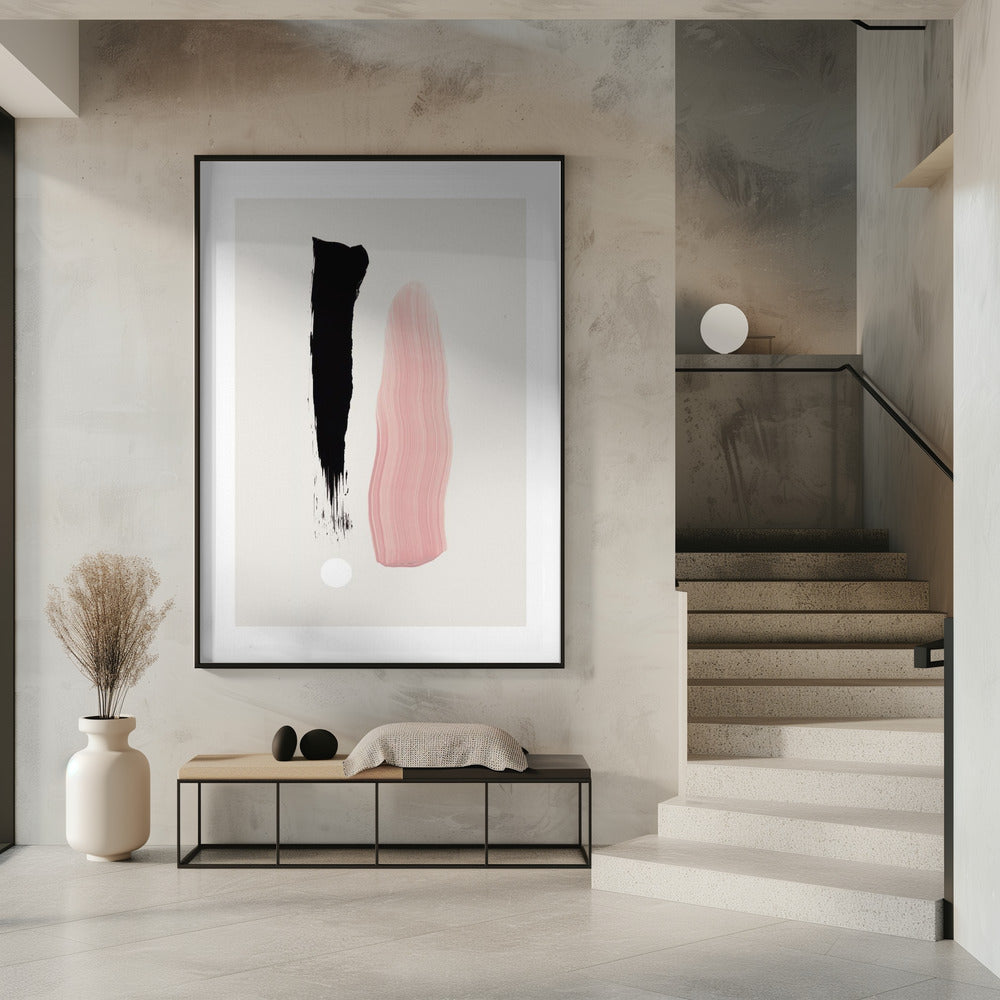 Minimalistische Pinselstriche | Poster