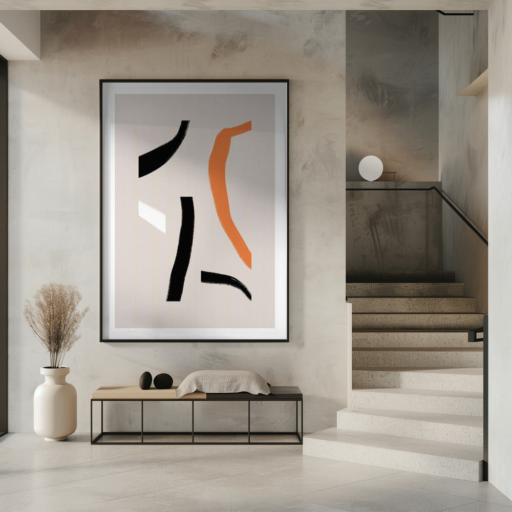 Bunte geschwungene Formen | Poster