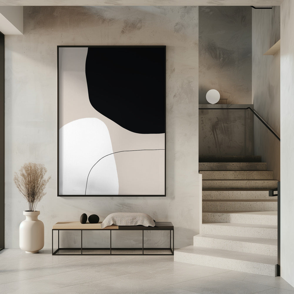 Monochrome Formen | Poster
