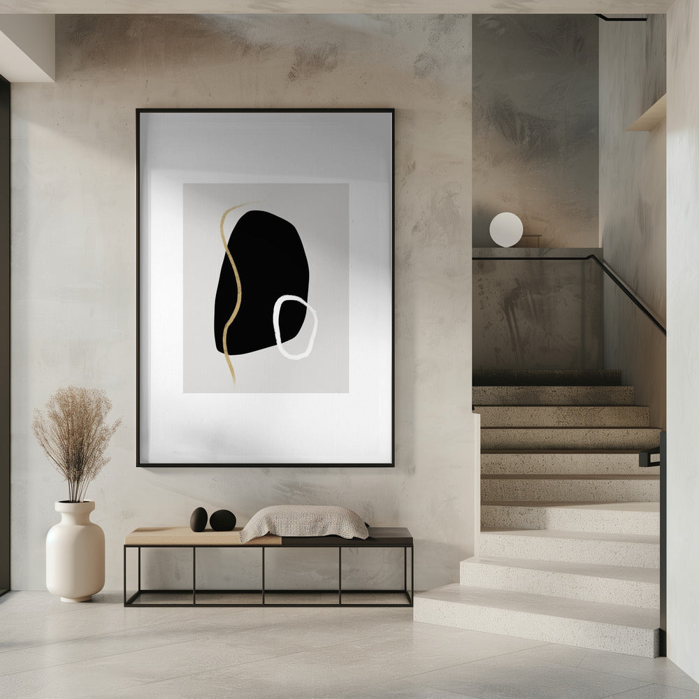 Kräftige schwarze Formen | Poster