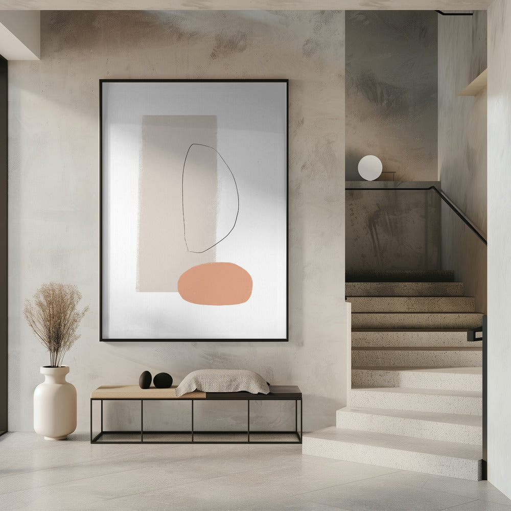 Einfache Formen und sanfte Farben | Poster