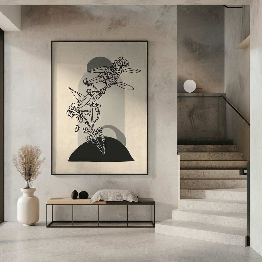 Abstrakte Blume 5 | Poster