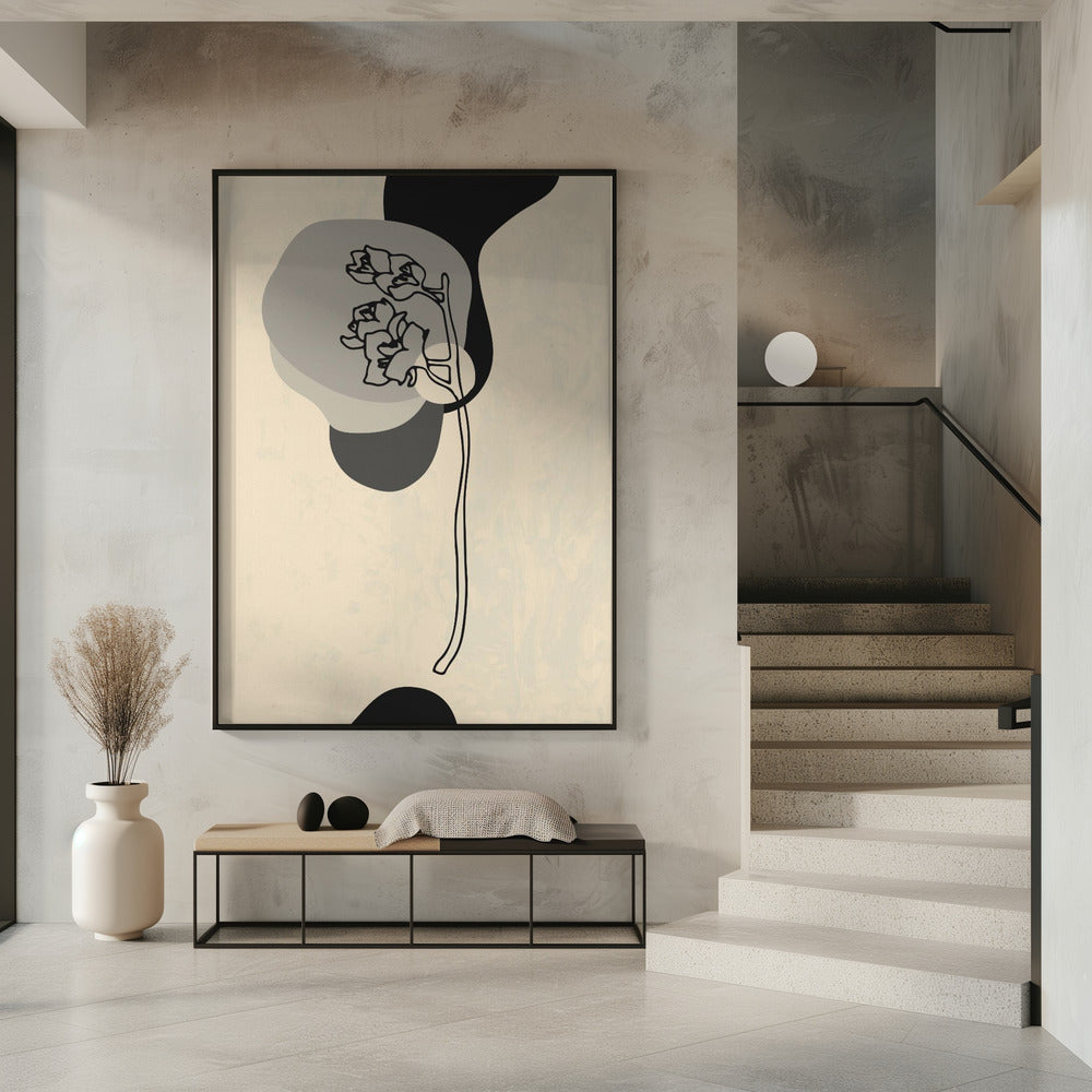 Abstrakte Blume 3 | Poster