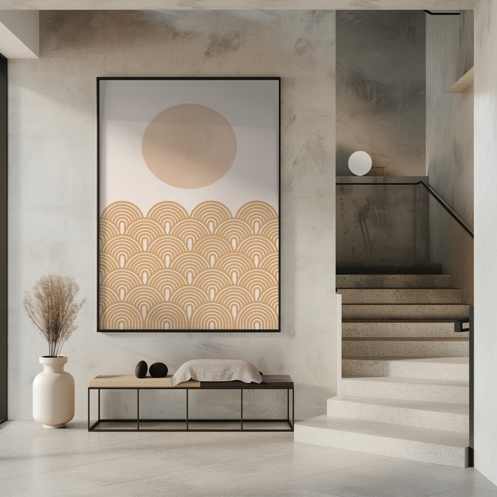 Golden Sun Waves | Poster