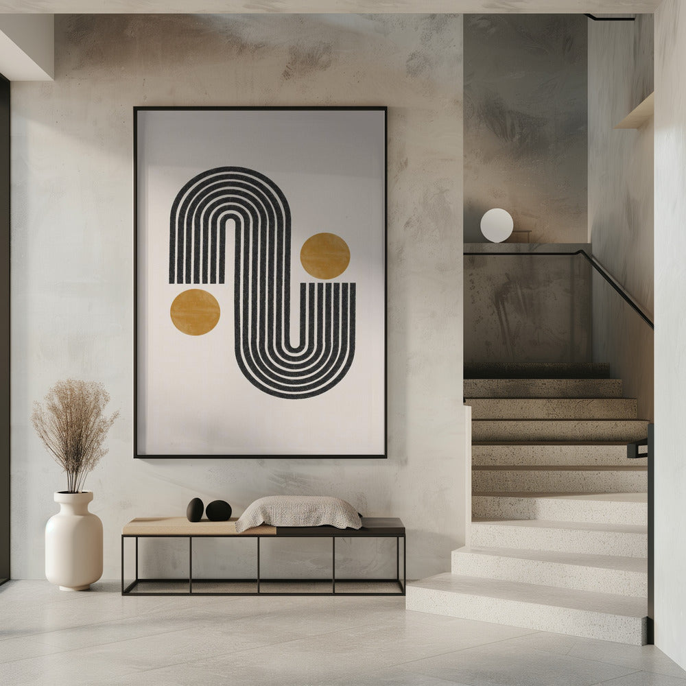 Curved Lines Harmony | Poster