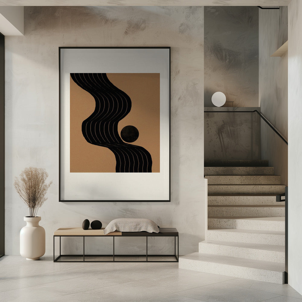 Curved Path Harmony | Poster