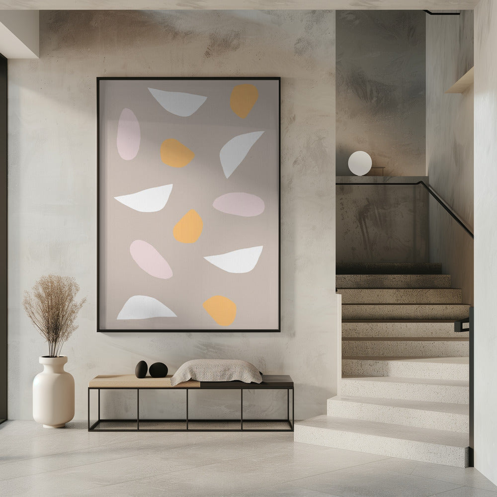 Minimalistische Pastellformen | Poster